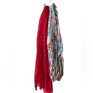 Floral and Polka Dot Scarves